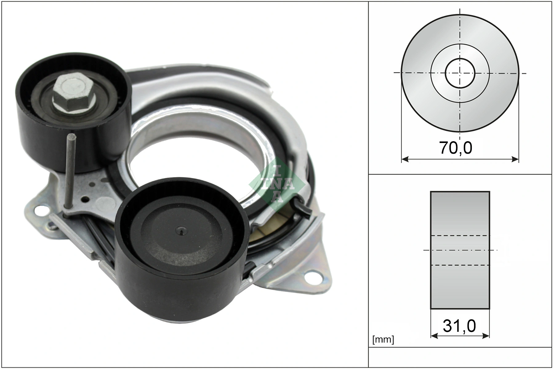 Belt Tensioner, V-ribbed belt